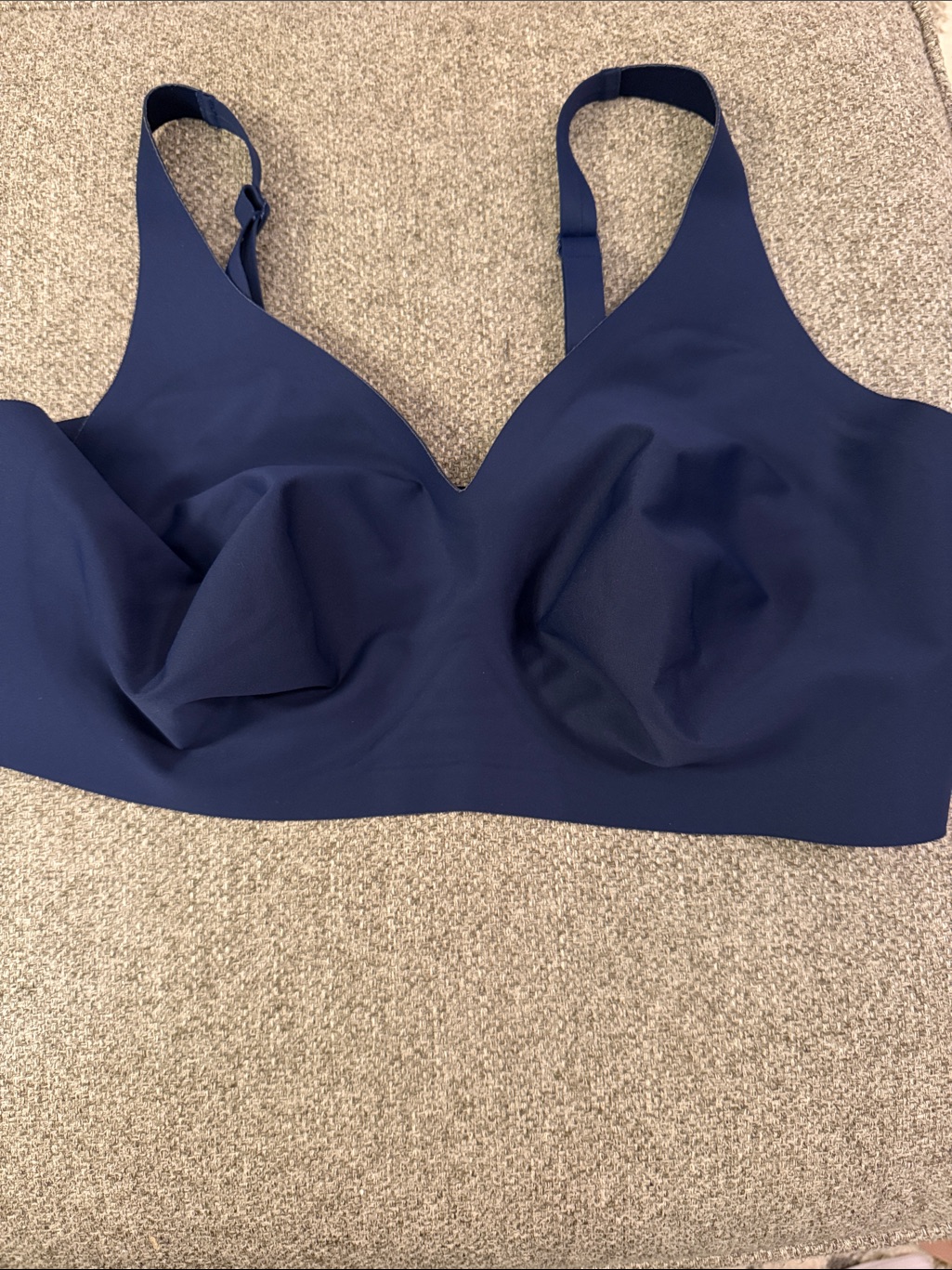 Knix Smooth Wireless Navy Blue Bra